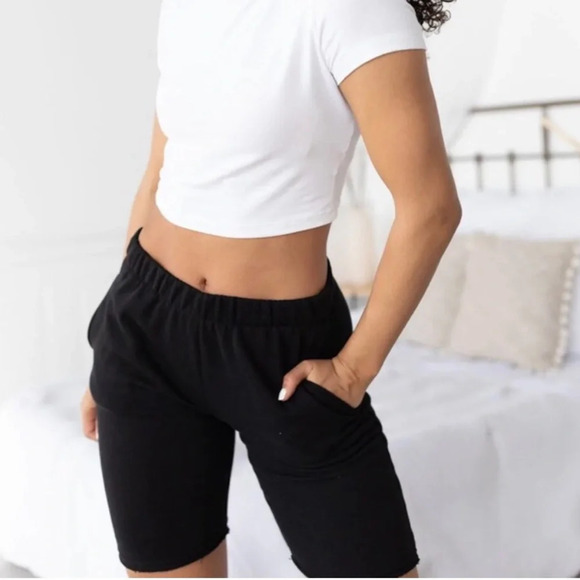 NWT Reflex Shorts Size Medium Bermuda Thick Sweat Short Dark Charcoal Gray - Picture 1 of 15